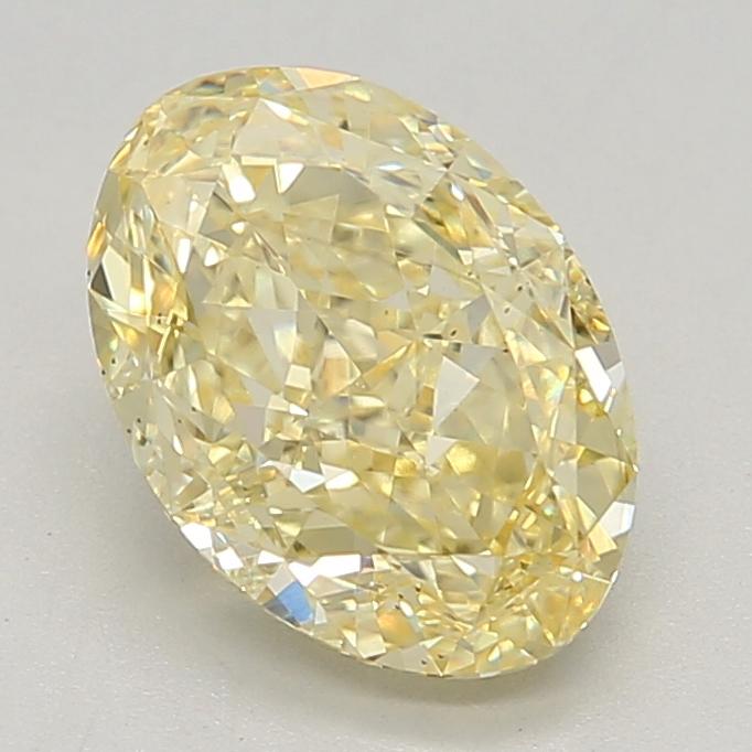 2.29 Ct. Fancy Intense Yellow Oval Lab Grown Diamond