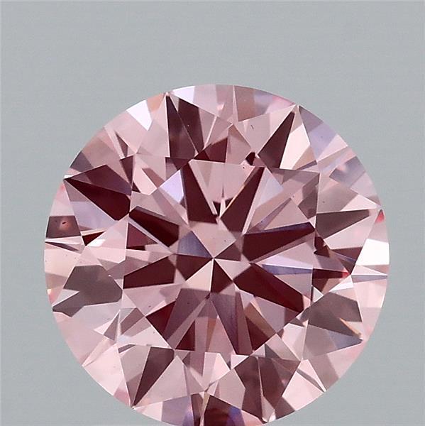 2.05 Ct. Fancy Vivid Pink Round Lab Grown Diamond