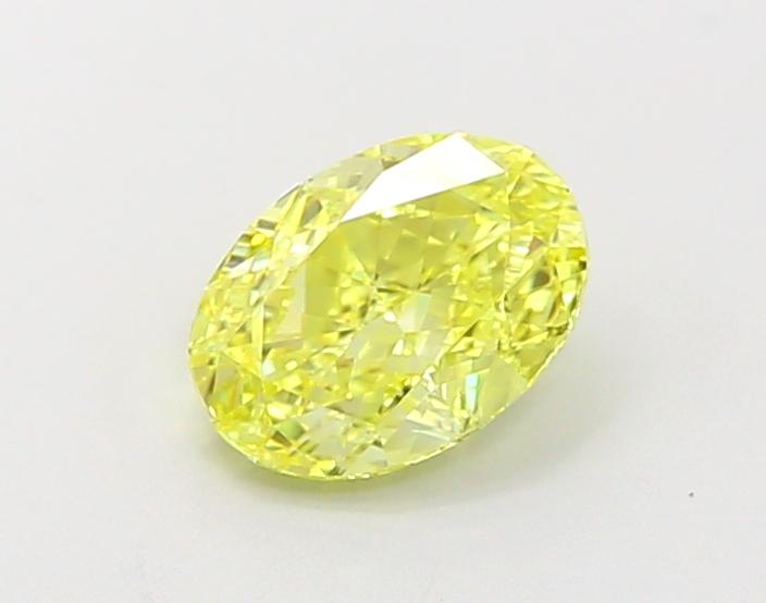1.02 Ct. Fancy Vivid Yellow Oval Lab Grown Diamond