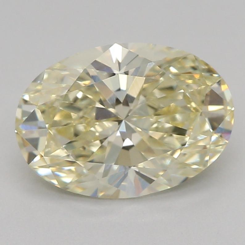 1.05 Ct. Fancy Light Yellow Oval Lab Grown Diamond