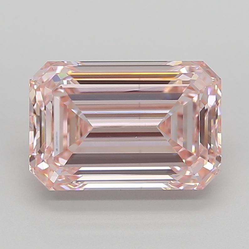 4.51 Ct. Fancy Intense  Pink Emerald Lab Grown Diamond