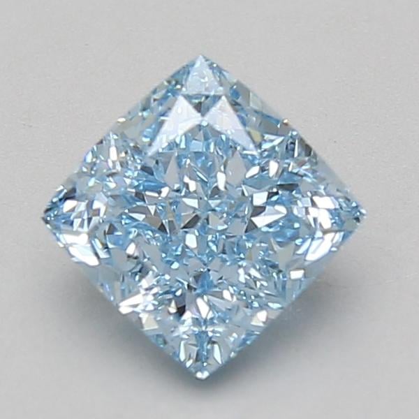 1.59 Ct. Fancy Vivid Blue Cushion Lab Grown Diamond