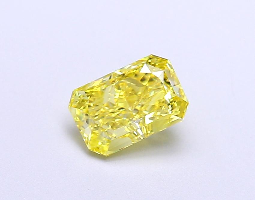 1.01 Ct. Fancy Vivid  Yellow Radiant Lab Grown Diamond