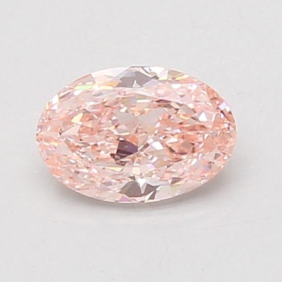 0.75 Ct. Fancy Vivid Pink Oval Lab Grown Diamond