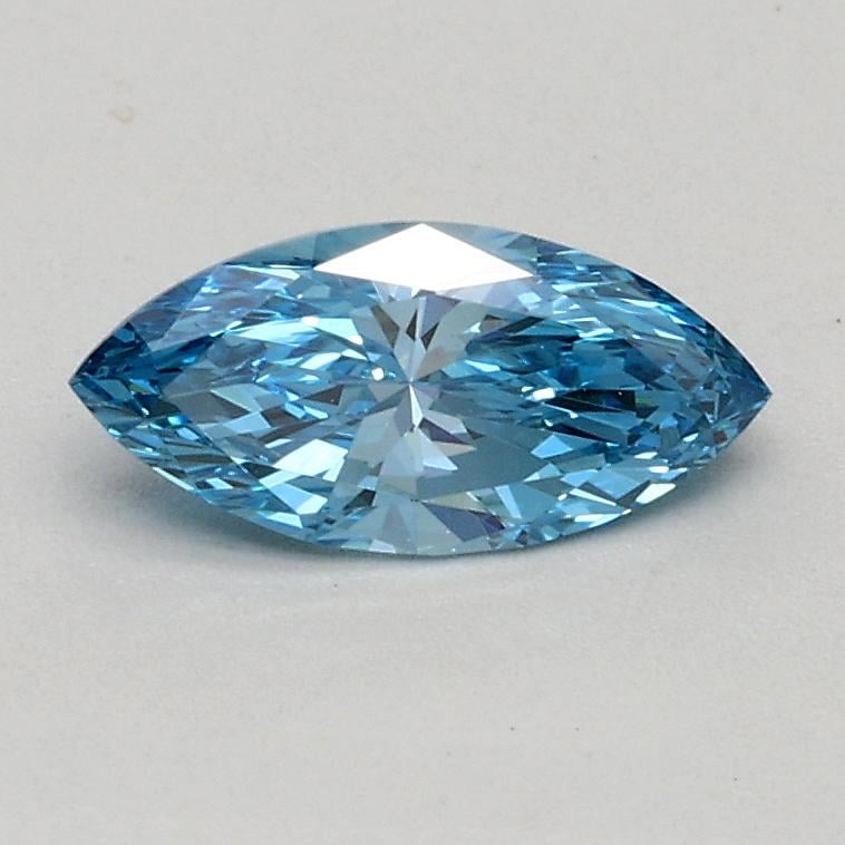 0.38 Ct. Fancy Vivid Blue Marquise Lab Grown Diamond