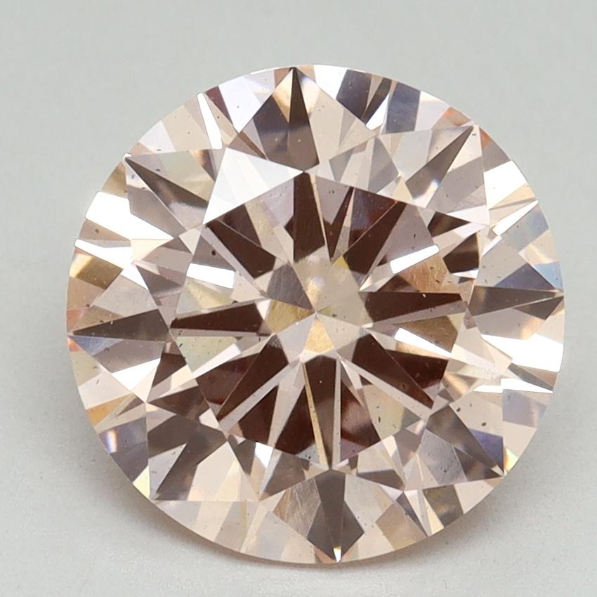 3.27 Ct. Fancy Pink Round Lab Grown Diamond