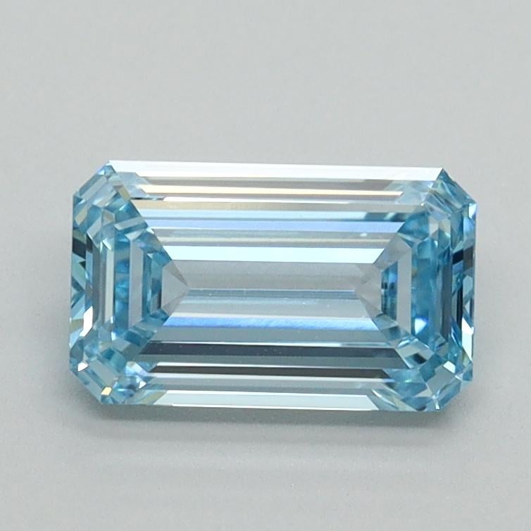 1.06 Ct. Fancy Vivid Blue Emerald Lab Grown Diamond