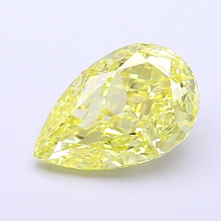 2.01 Ct. Fancy Intense Yellow Pear Lab Grown Diamond