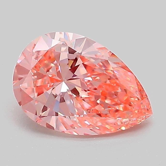 1.04 Ct. Fancy Vivid  Pink Pear Lab Grown Diamond