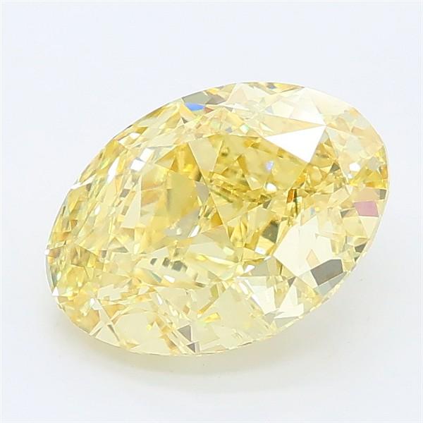 2.28 Ct. Fancy Intense Yellow Oval Lab Grown Diamond