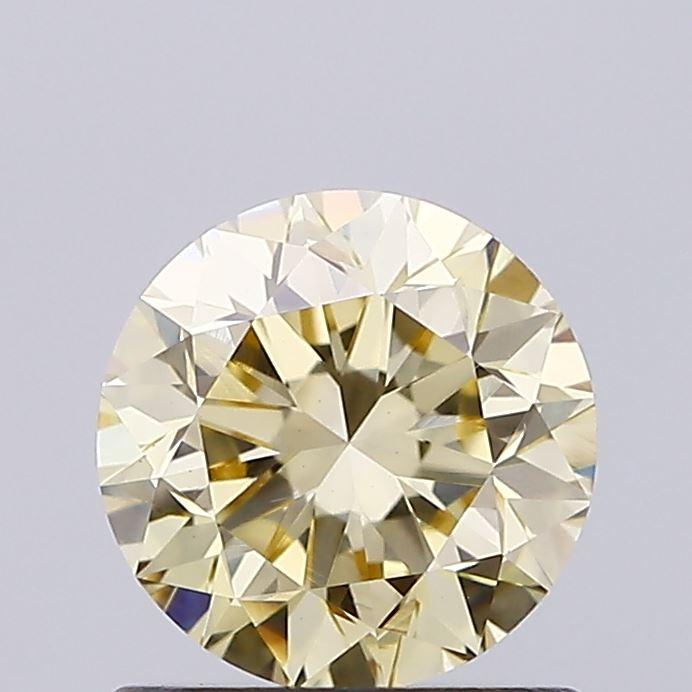 0.81 Ct. Light Yellow Round Lab Grown Diamond