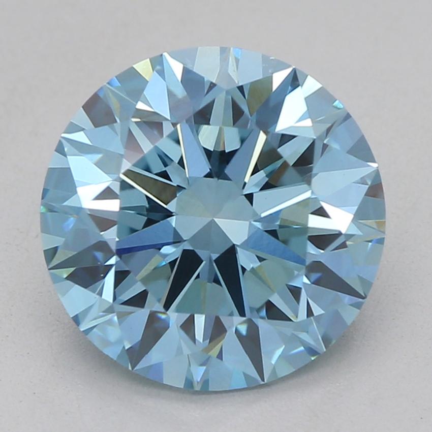 2.14 Ct. Fancy Intense Blue Round Lab Grown Diamond