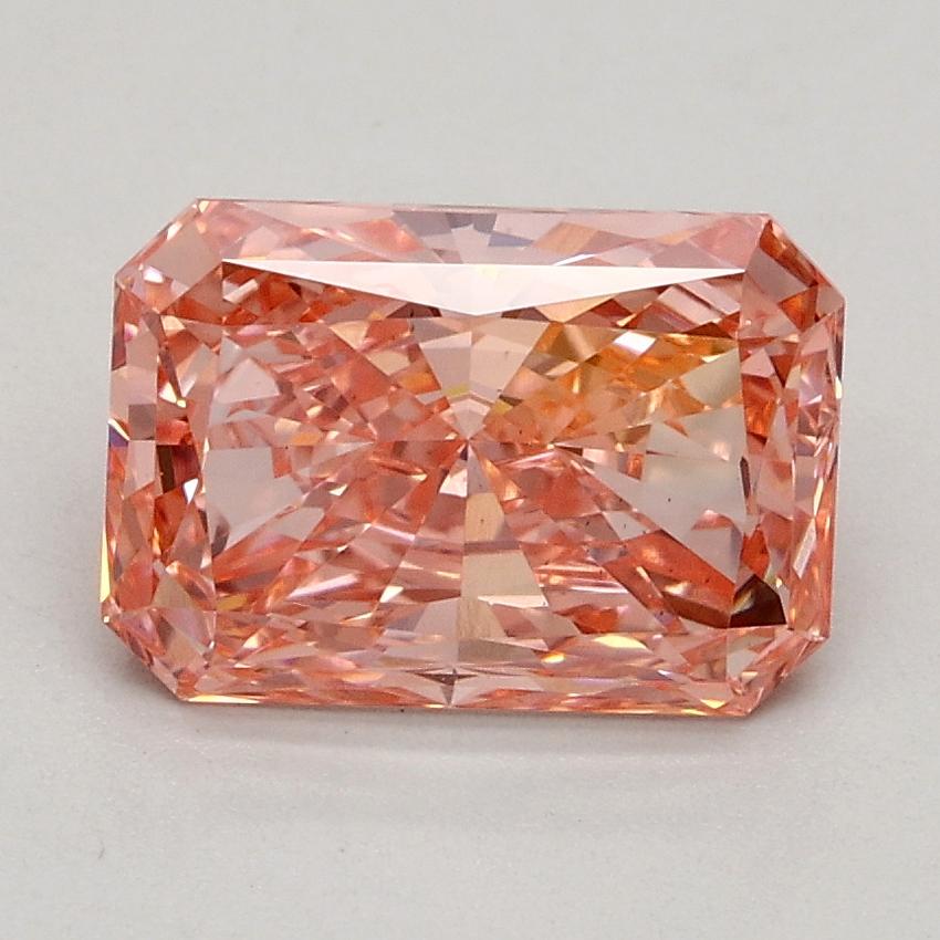 1.52 Ct. Fancy Vivid Pink Radiant Lab Grown Diamond
