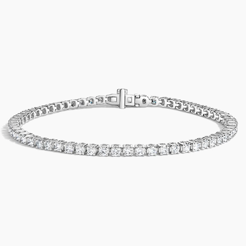 18K White Gold 6.5 in. Diamond Line Tennis Bracelet (2 ct. tw.)