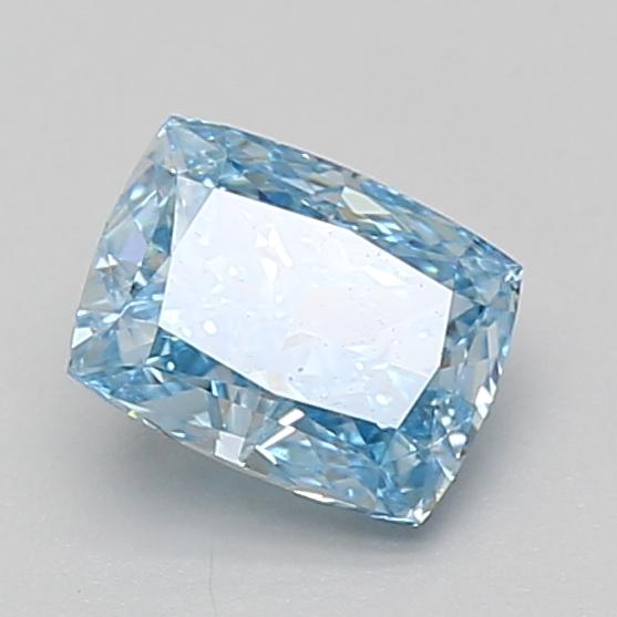 1.09 Ct. Fancy Vivid Blue Cushion Lab Grown Diamond