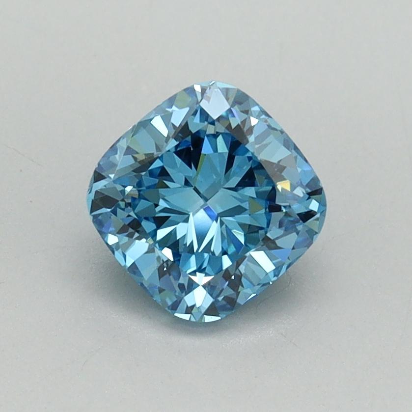 1.00 Ct. Fancy Vivid Blue Cushion Lab Grown Diamond