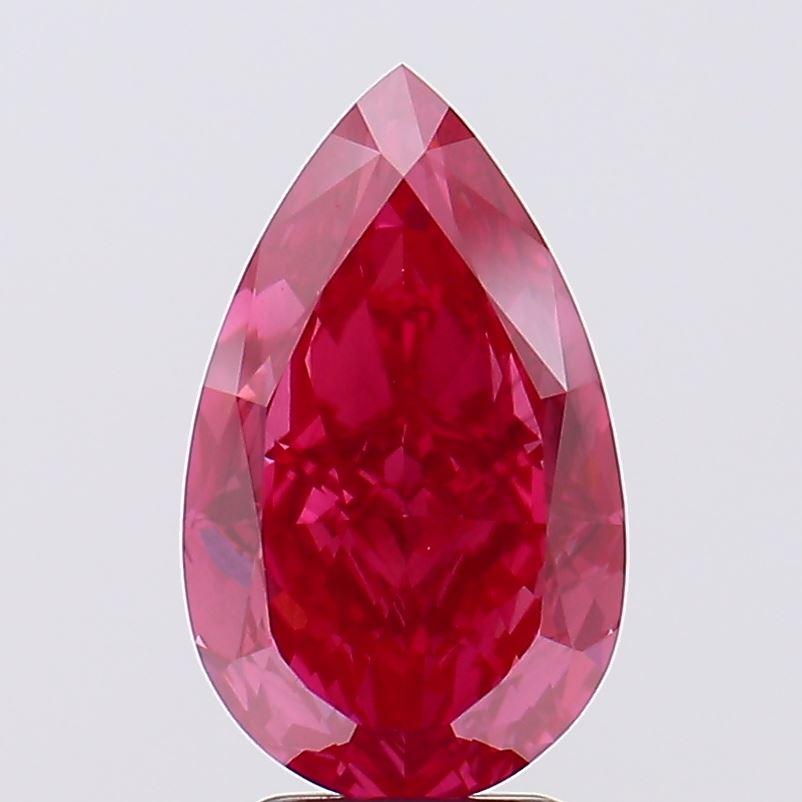 4.05 Ct. Fancy Vivid Pink Pear Lab Grown Diamond