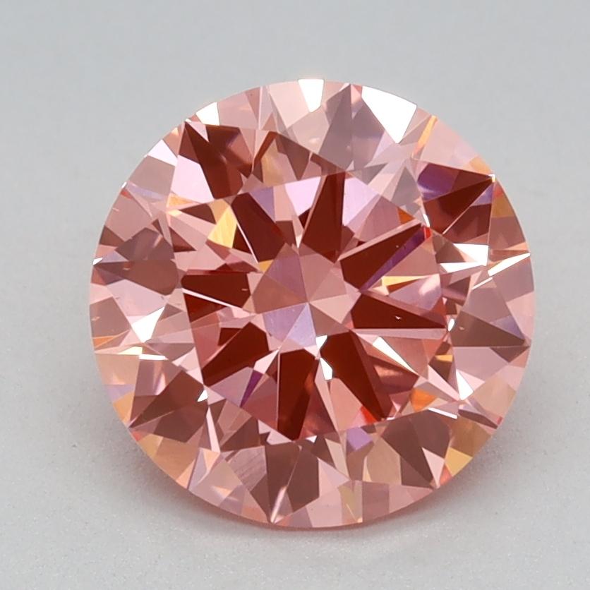 1.50 Ct. Fancy Vivid Pink Round Lab Grown Diamond