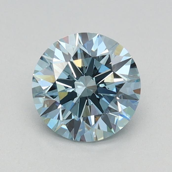 0.66 Ct. Fancy Vivid Blue Round Lab Grown Diamond