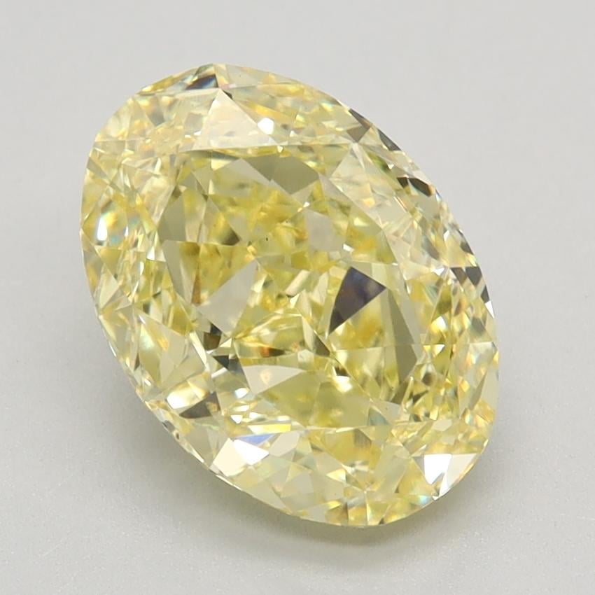 2.45 Ct. Fancy Intense Yellow Oval Lab Grown Diamond