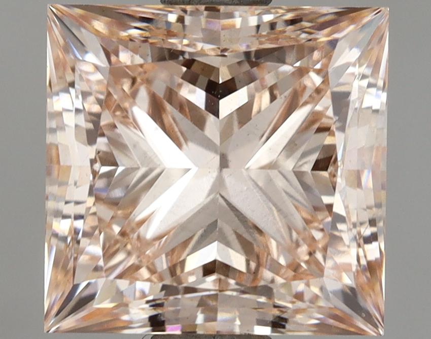 3.00 Ct. Fancy Orange Pink Princess Lab Grown Diamond