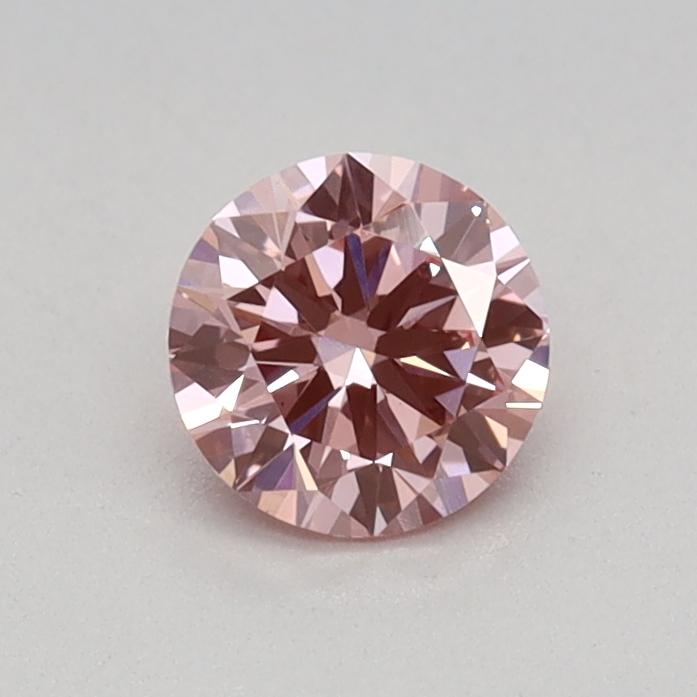 0.34 Ct. Fancy Vivid Pink Round Lab Grown Diamond