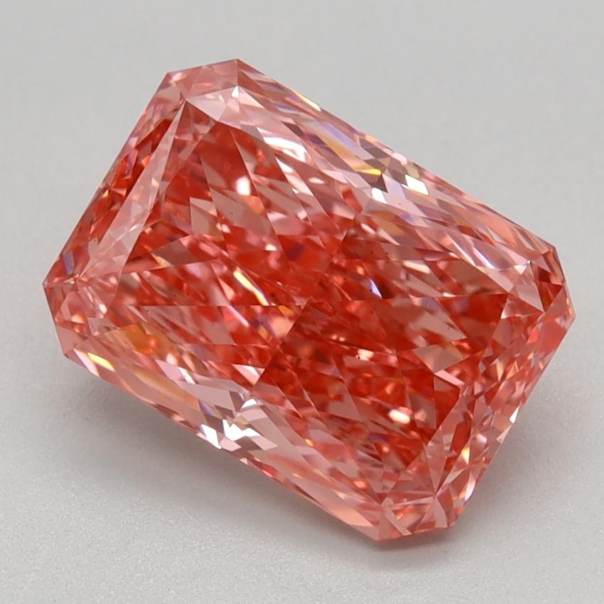 2.10 Ct. Fancy Vivid Pink Radiant Lab Grown Diamond