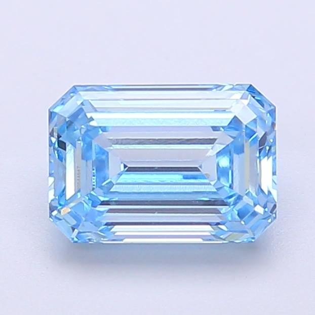 1.43 Ct. Fancy Vivid  Blue Emerald Lab Grown Diamond