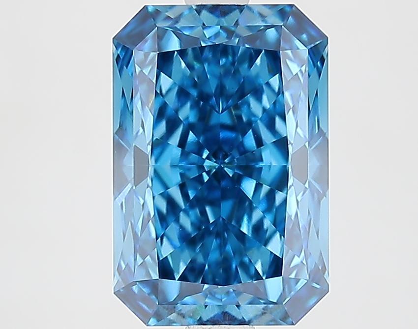 2.78 Ct. Fancy Vivid Blue Radiant Lab Grown Diamond