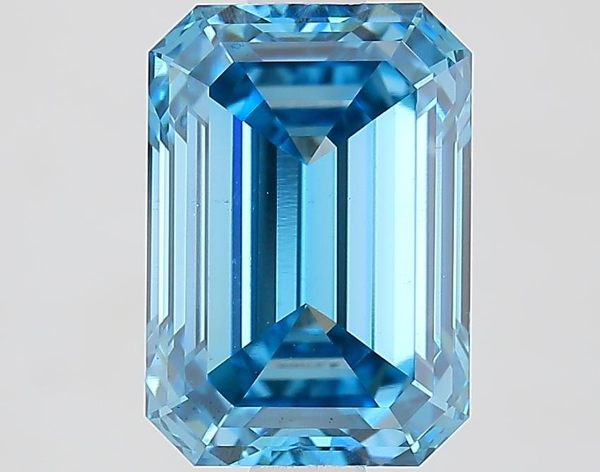 2.09 Ct. Fancy Vivid Blue Emerald Lab Grown Diamond