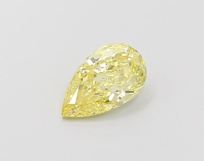 0.55 Ct. Fancy Intense Yellow Pear Lab Grown Diamond