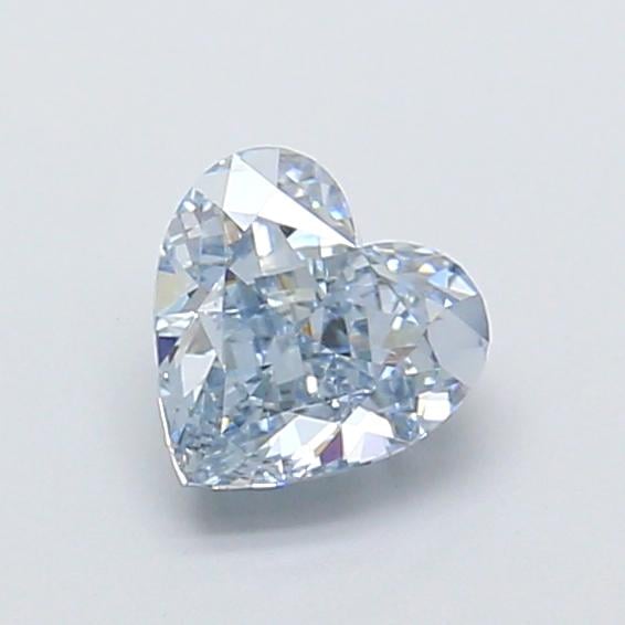 1.02 Ct. Fancy Intense  Blue Heart Lab Grown Diamond