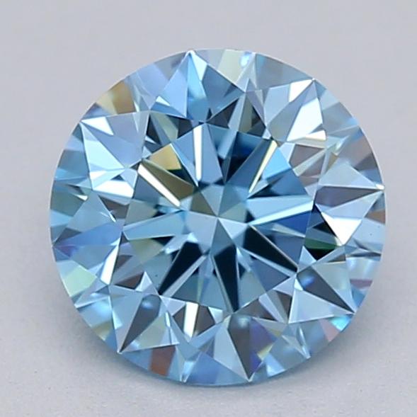 1.04 Ct. Fancy Vivid  Blue Round Lab Grown Diamond