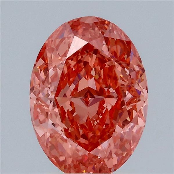 1.27 Ct. Fancy Vivid Pink Oval Lab Grown Diamond