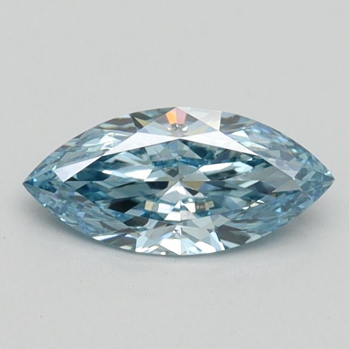 0.51 Ct. Fancy Intense Blue Marquise Lab Grown Diamond