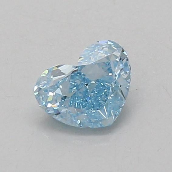0.56 Ct. Fancy Vivid Blue Heart Lab Grown Diamond