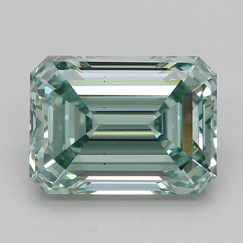 1.52 Ct. Fancy Intense Bluish Green Emerald Lab Grown Diamond