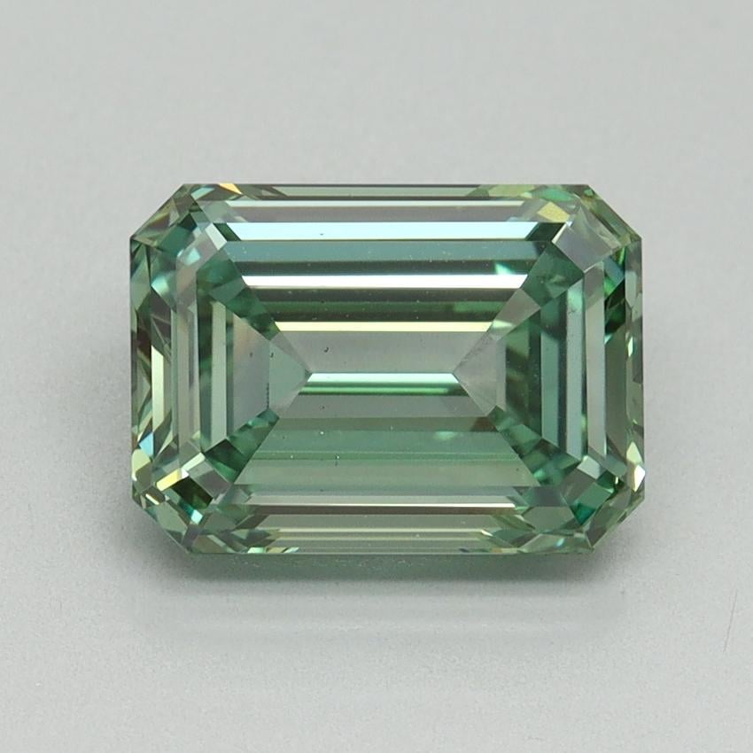 2.56 Ct. Fancy Vivid Green Emerald Lab Grown Diamond