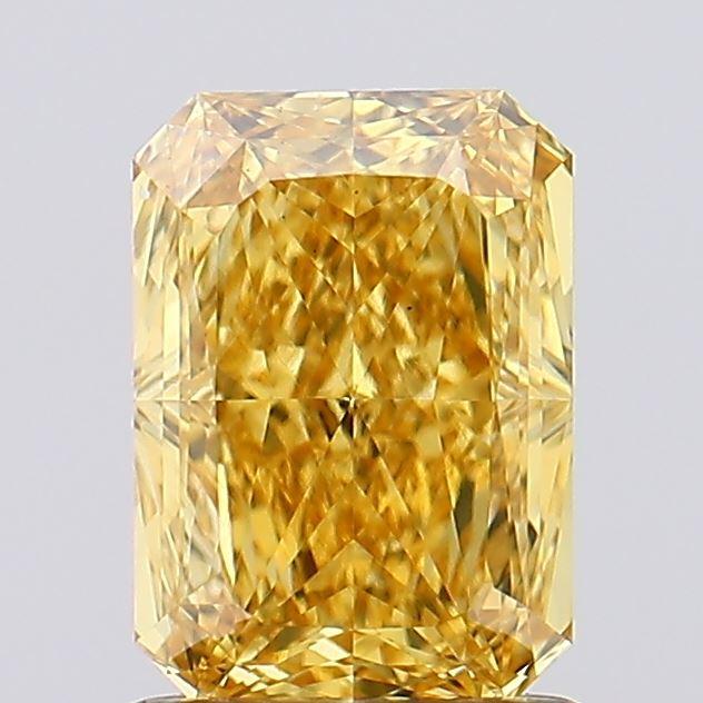 1.32 Ct. Fancy Vivid  Yellow Radiant Lab Grown Diamond