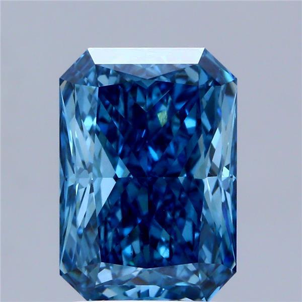 2.54 Ct. Fancy Vivid  Blue Radiant Lab Grown Diamond