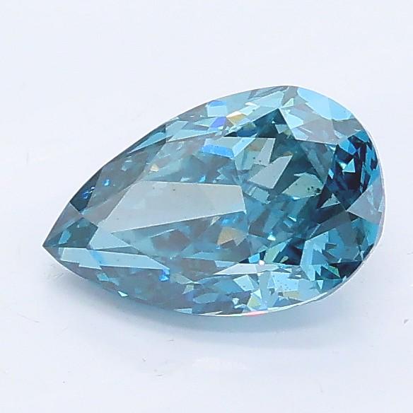 1.02 Ct. Fancy Vivid Blue Pear Lab Grown Diamond