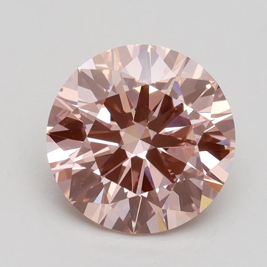 2.01 Ct. Fancy Intense Pink Round Lab Grown Diamond