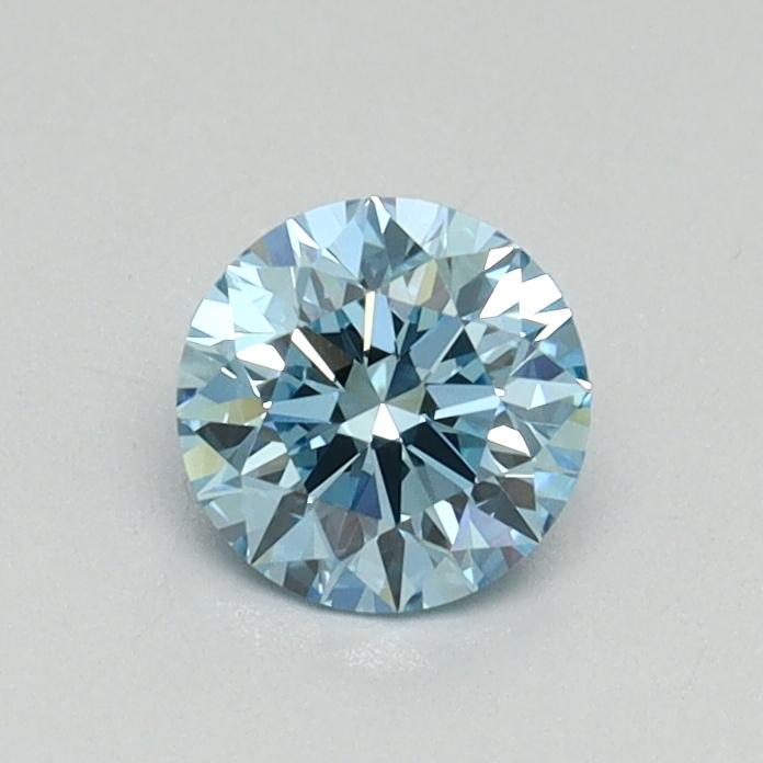 0.52 Ct. Fancy Vivid Blue Round Lab Grown Diamond