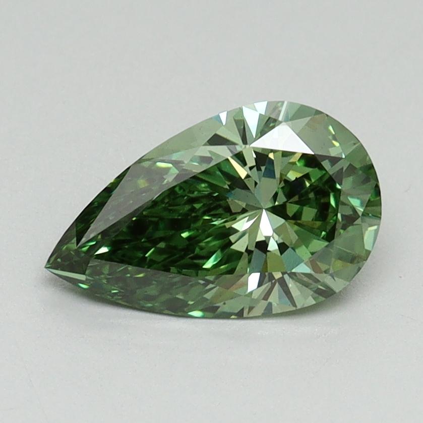 1.00 Ct. Fancy Vivid Green Pear Lab Grown Diamond