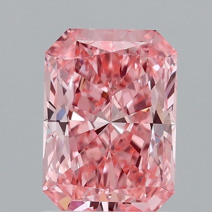 1.53 Ct. Fancy Vivid Pink Radiant Lab Grown Diamond