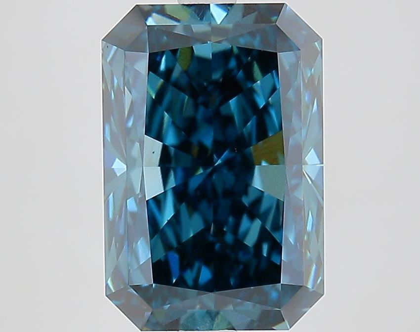 4.03 Ct. Fancy Vivid Blue Radiant Lab Grown Diamond