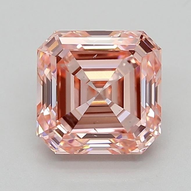 3.01 Ct. Fancy Intense  Pink Asscher Lab Grown Diamond
