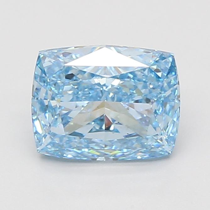2.04 Ct. Fancy Vivid Blue Cushion Lab Grown Diamond
