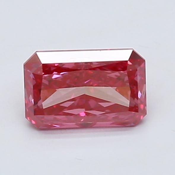 0.91 Ct. Fancy Vivid  Pink Radiant Lab Grown Diamond