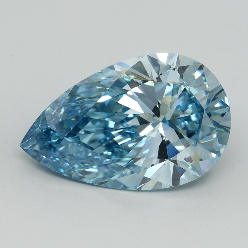 8.75 Ct. Fancy Vivid Blue Pear Lab Grown Diamond